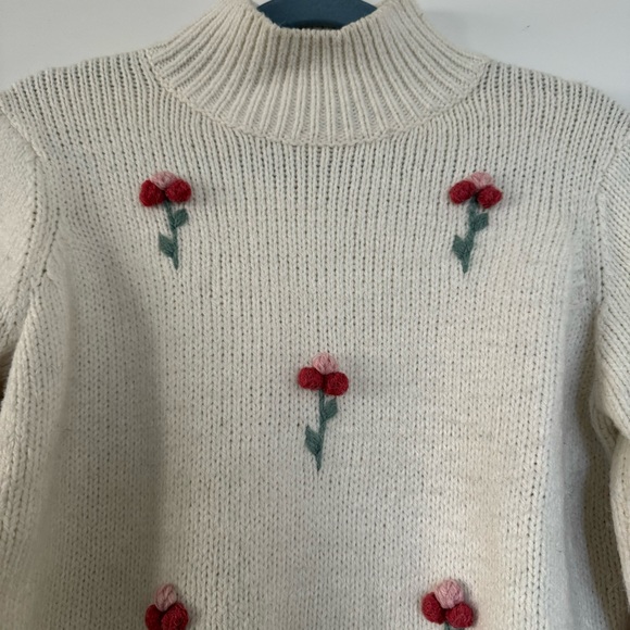 Floral Bauble Knit Turtleneck from Twik by Simons - Picture 2 of 5